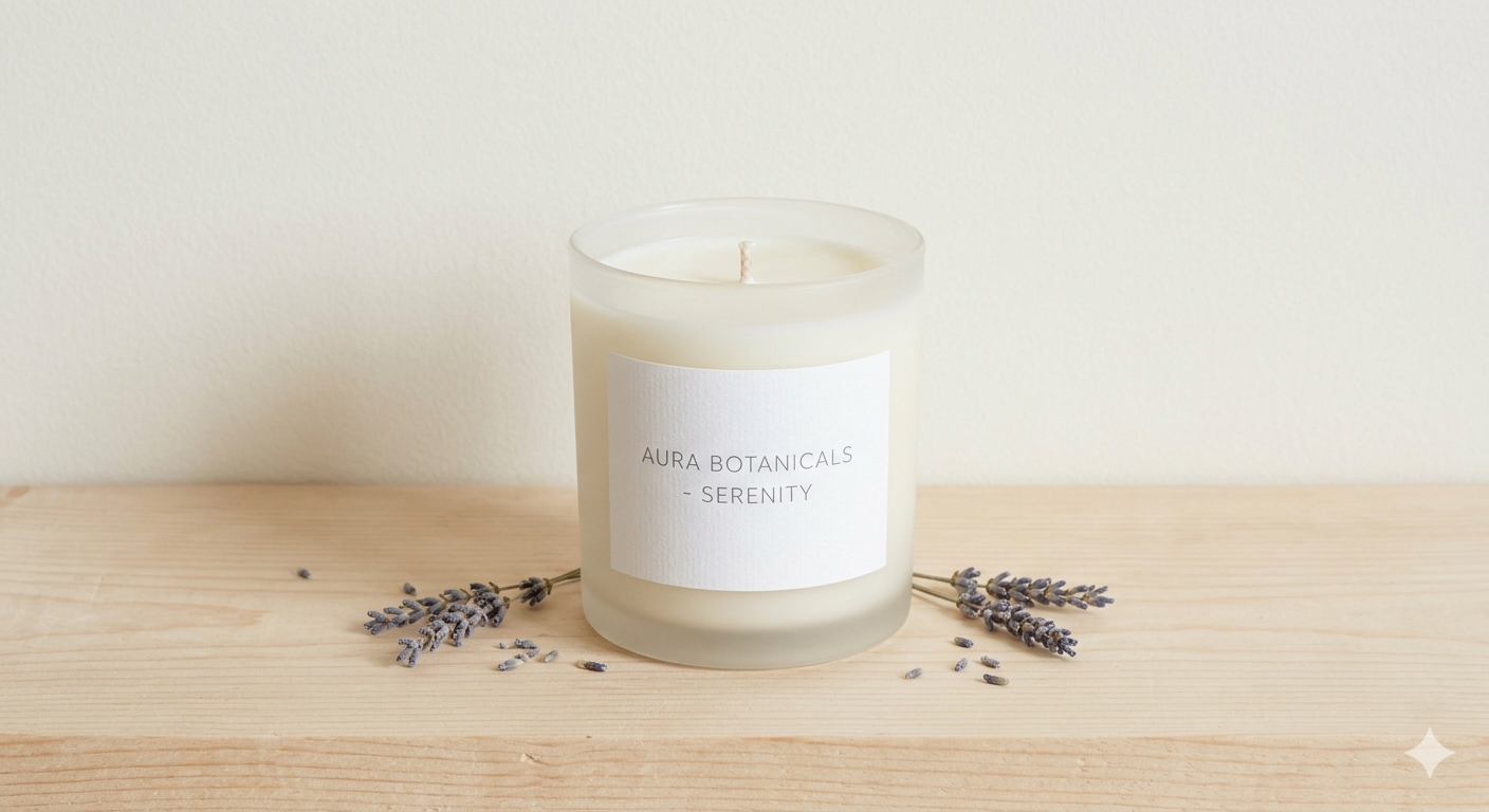Serenity Lavender & White Sage Soy Candle